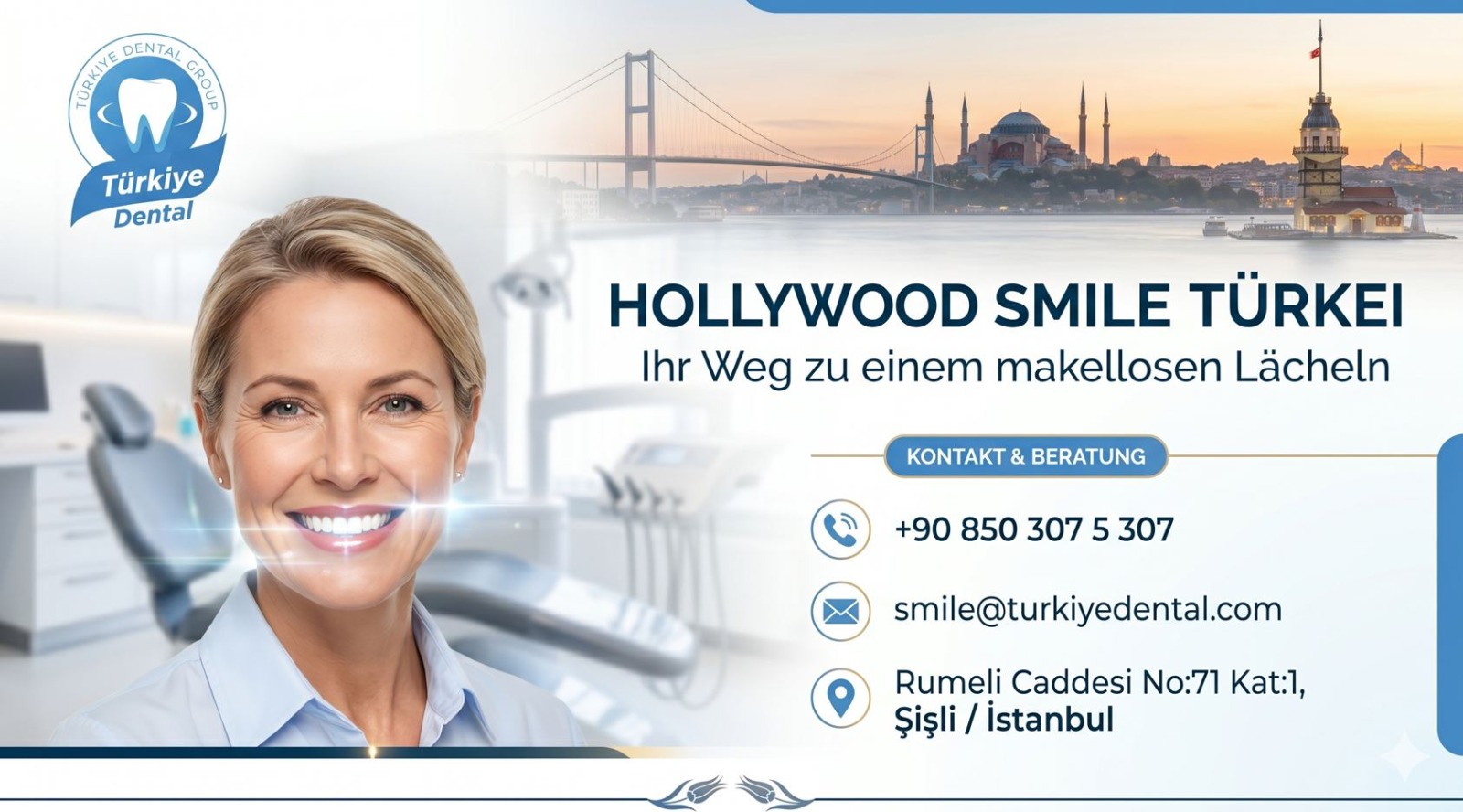 Hollywood Smile Türkei - Dental Turkei | Türkiye Dental